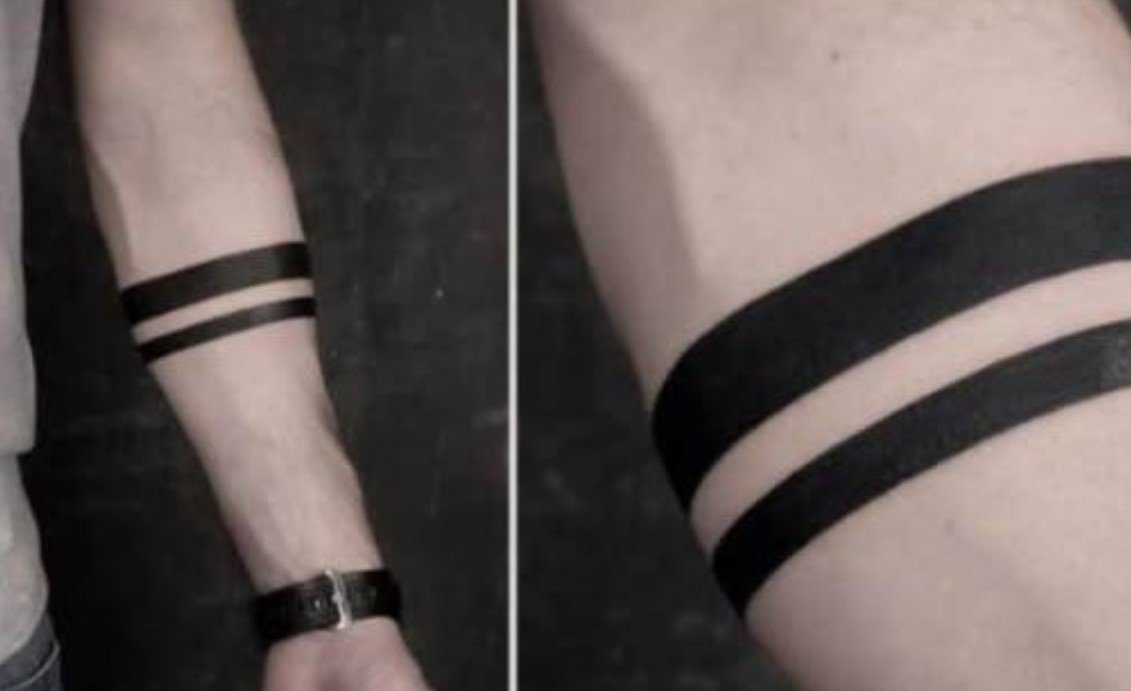 ‘Hidden’ meaning behind popular double arm band tattoo