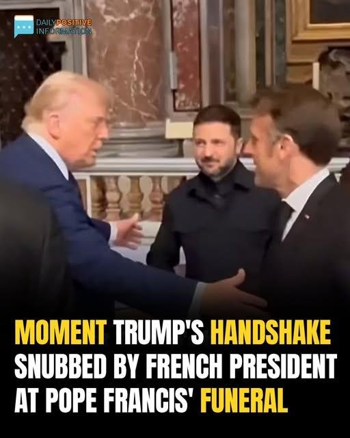 Awkward Moment: Macron Appears To Snub Trump’s Handshake At Pope Francis’ Funeral
