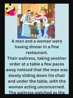 A man and a woman were having dinner