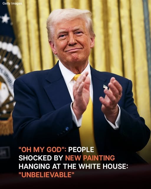 People Stunned by New Painting Hanging in Grand Foyer of White House