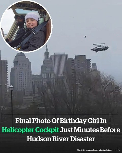 Final photo of birthday girl in helicopter cockpit just minutes before Hudson river disaster