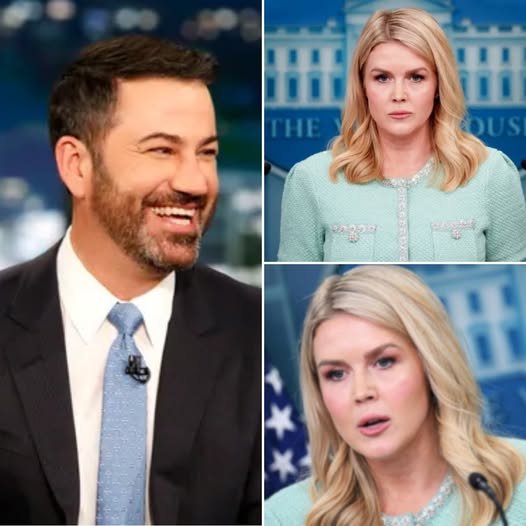 EXCLUSIVE, THIS JUST HAPPENED: Jimmy Kimmel CROSSES the Line and INSULTS Karoline Leavitt—The HUMILIATING Backlash That Left Him Speechless! In an explosive live TV moment, Jimmy Kimmel took things too far when he insulted Karoline Leavitt, and the backlash was nothing short of brutal. What started as a playful exchange quickly turned ugly when Kimmel made a condescending remark that completely crossed the line. Karoline, unshaken and sharp as ever, fired back with a savage response that left Kimmel visibly stunned and the audience in shock. The humiliating turn of events left Kimmel scrambling, and the tension in the room was palpable. What did Karoline say that put Kimmel in his place so thoroughly? This jaw-dropping moment is already going viral, and fans are loving every second of it