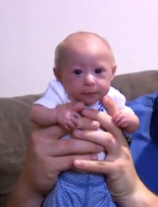 The parents are over 5 ft 11 tall, but when their little girl was born