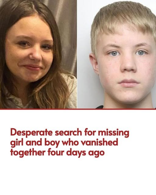 Police launch desperate search for missing girl and boy who vanished together four days ago