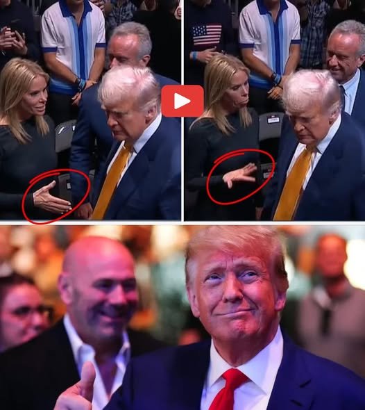 The moment President Trump brutally snubs handshake with RFK Jr.’s wife Cheryl Hines during UFC 314
