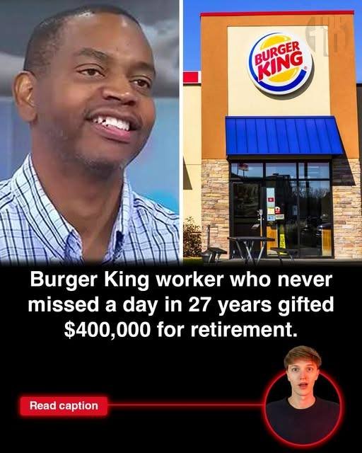 Kevin Ford worked 27 years at Burger King without missing a day. When the internet saw his dedication, they raised 0K to support his retirement. He’s now bought a home and is planning to launch his dream food truck.