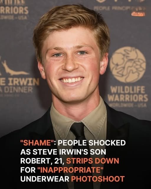 Steve Irwin’s Son Robert Strips Down for…