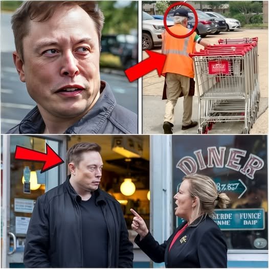 Elon Musk noticed a sick 90-year-old man pushing a shopping cart to buy subsidized groceries, then did the unthinkable, leaving the entire town in stunned silence!