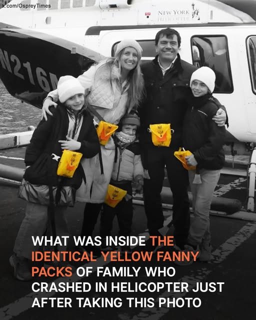Family of Five Dies in Helicopter Crash Carrying the Same Yellow Bag – What Was Inside?