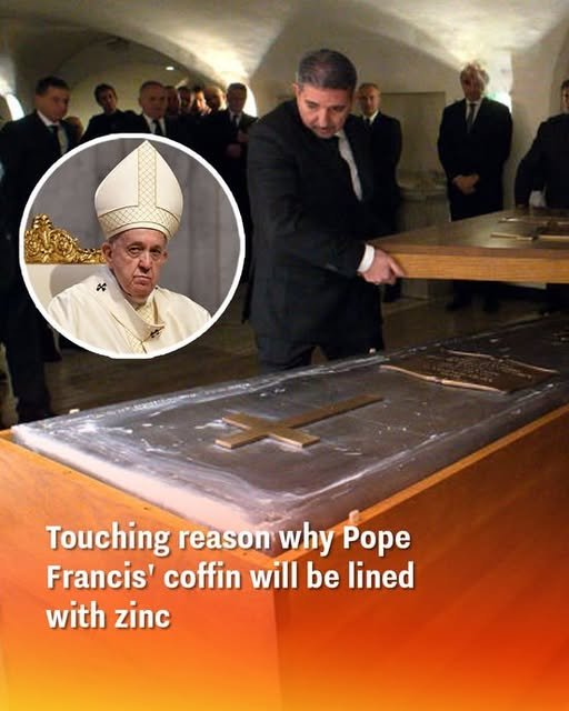 Touching reason why Pope Francis’ coffin will be lined with zinc