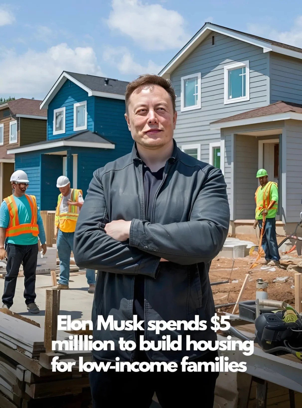 Elon Musk Invests  Million in Building Homes for Low Income Families Empowering Communities