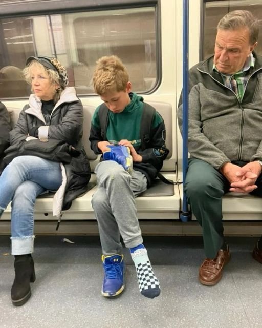 HE GOT ON THE TRAIN WITH NO SHOES—AND LEFT WITH MORE THAN JUST A PAIR