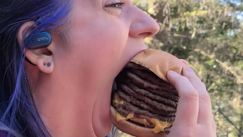 An Alaskan woman broke a Guinness World Record for the “largest open mouth”