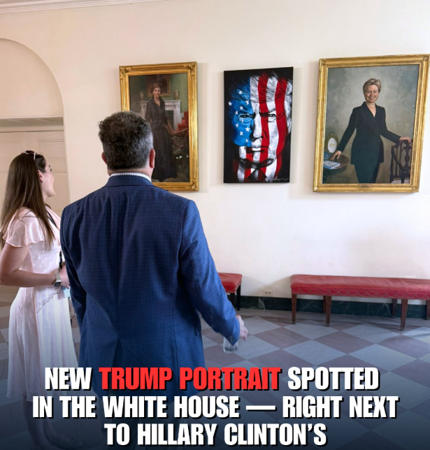 A new Trump portrait has been unlocked in the White House.