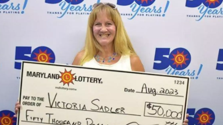 Victoria Sadler has won three big lottery prizes, always in mid-April