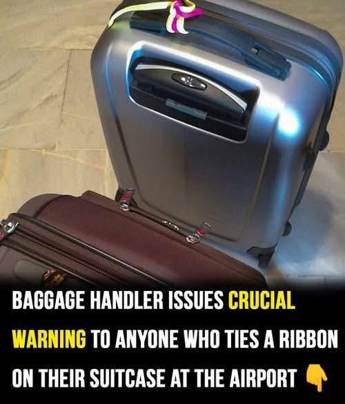 Travelers Warned: Don’t Tie Ribbons on Your Luggage, Says Baggage Handler