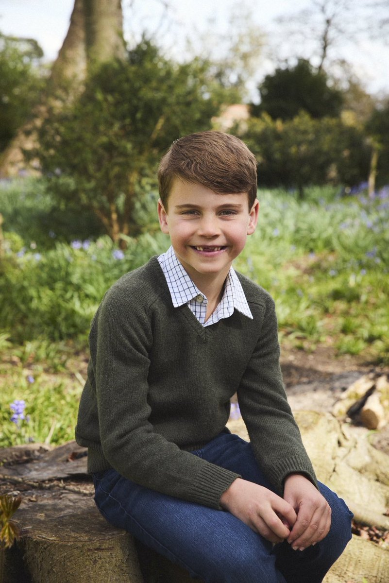 Prince Louis Loses His Two Front Teeth Just in Time for His 7th Birthday Portrait!