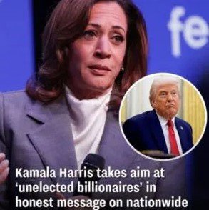 In a bold statement, Kamala Harris calls out ‘unelected billionaires’ in relation to the nationwide protests against Donald Trump