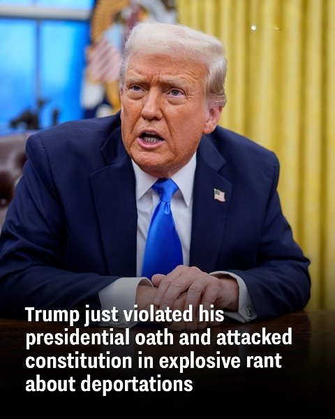 Ath and attacked constitution in explosive statement about deportations