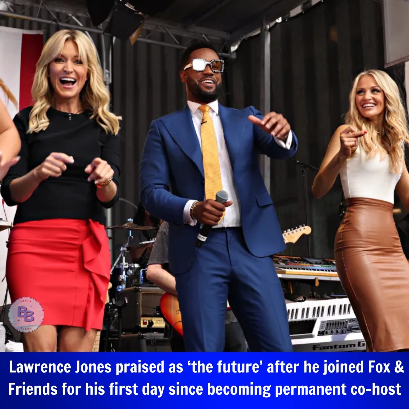 Lawrence Jones praised as āthe futureā after he joined Fox & Friends for his first day since becoming permanent co-host