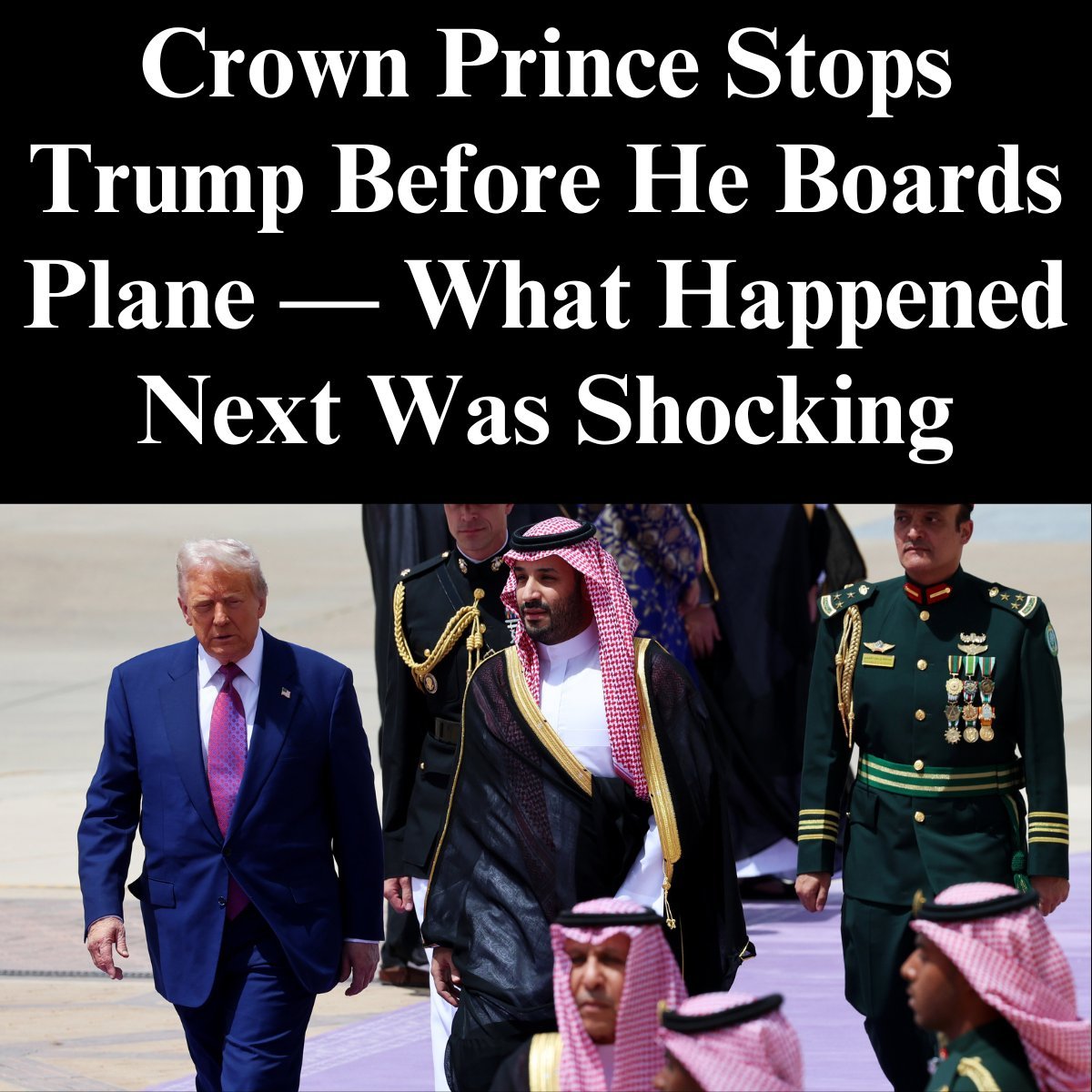 Former U.S. Leader Concludes Saudi Visit with Diplomatic Engagements and Symbolic Gestures