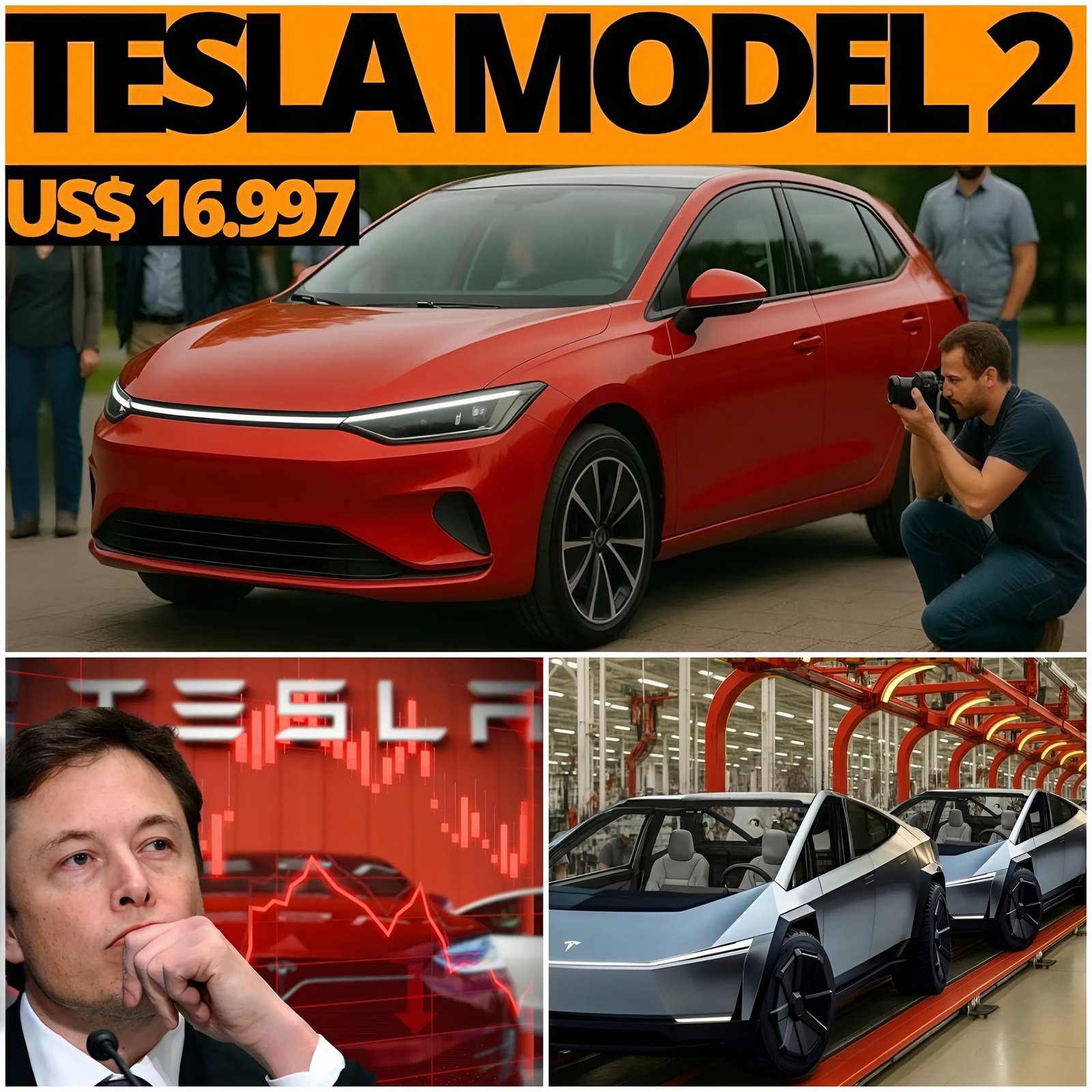 Elon Musk Unveils the Revolutionary Tesla Model 2: A Budget-Friendly Marvel Set to Transform the EV Landscape