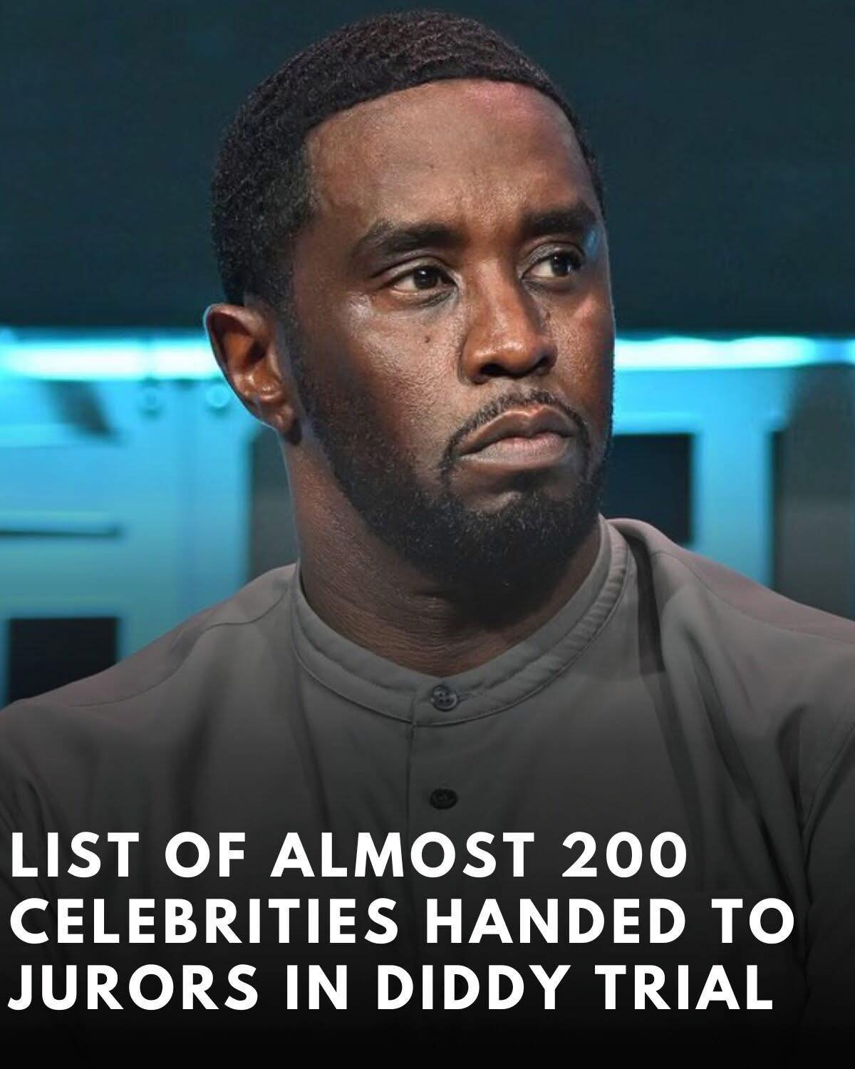 List Of Almost 200 Celebrities Handed To Jurors In Diddy Trial