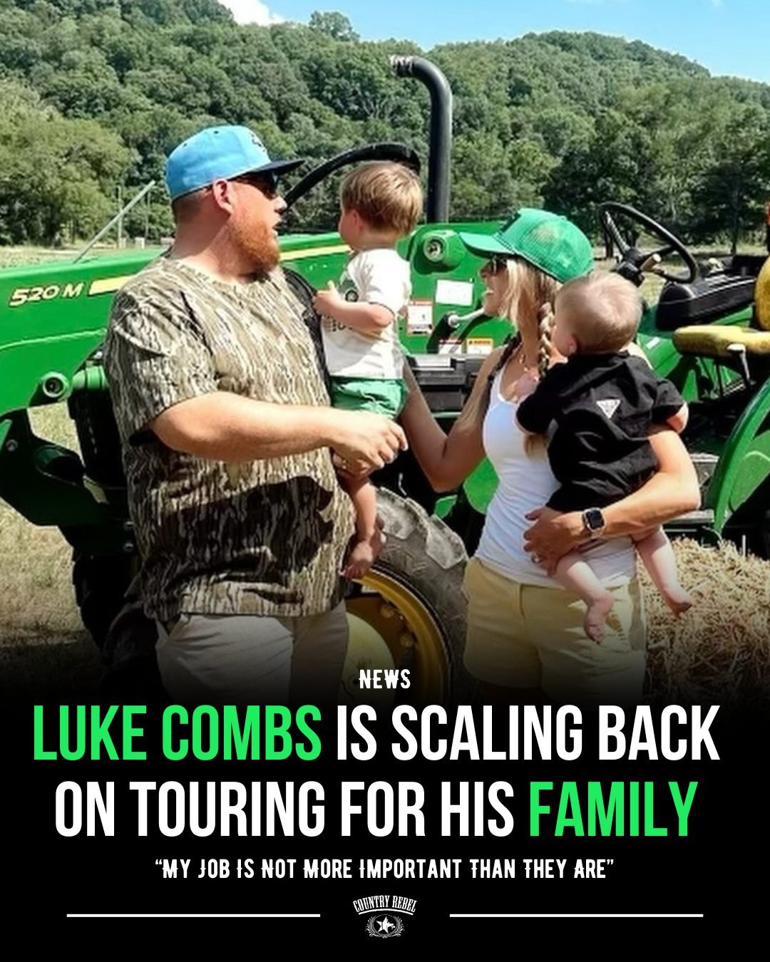 Luke Combs Scales Back On Touring For His Family: “My Job Is Not More Important Than They Are”