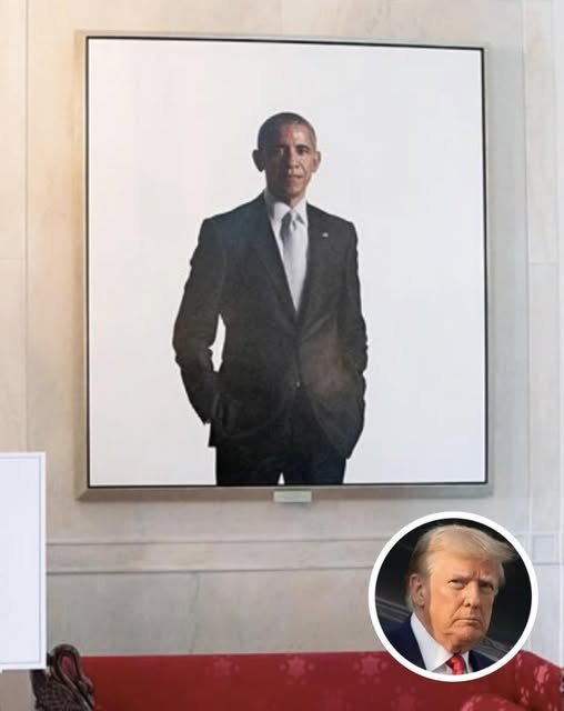 White House Sparks Outrage After Swapping Obama’s Official Portrait With This New Painting