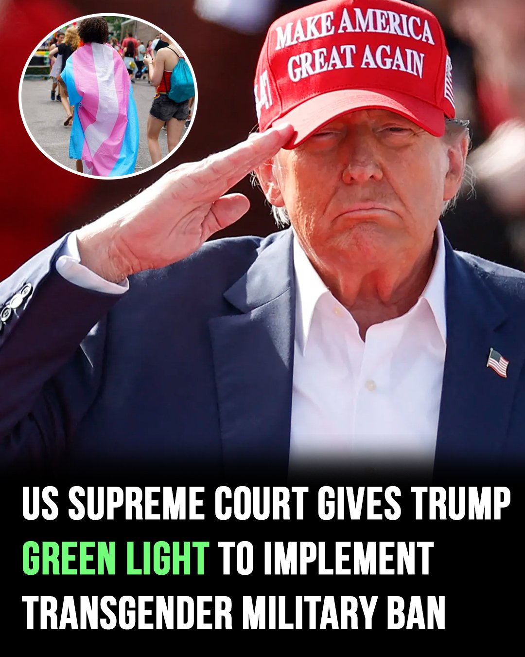 US Supreme Court greenlights Trump’s military trans ban