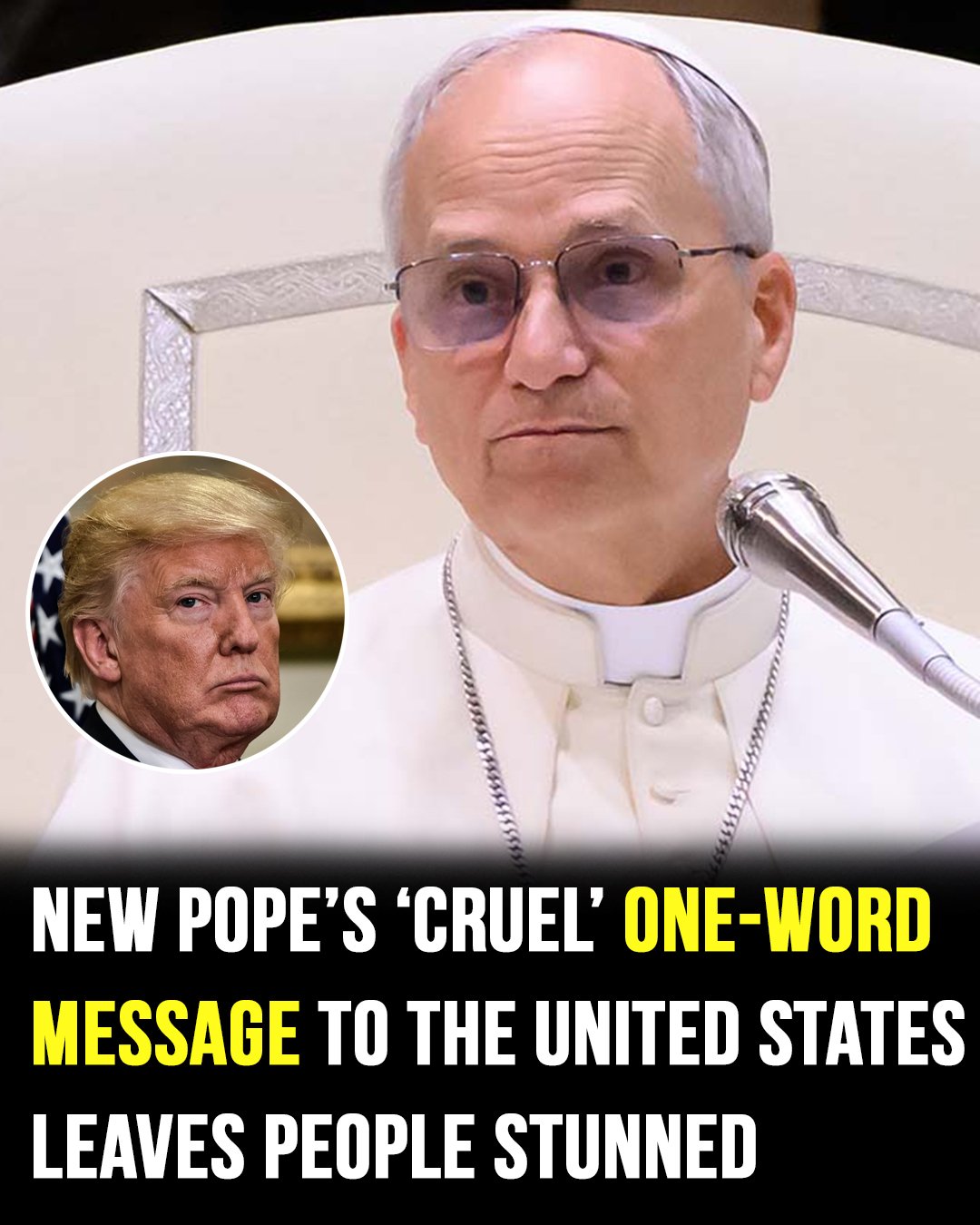 Pope’s one-word message to the United States goes viral