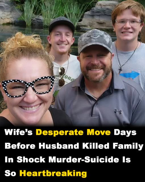 Wife tried to save husband days before he killed family in murder-suicide