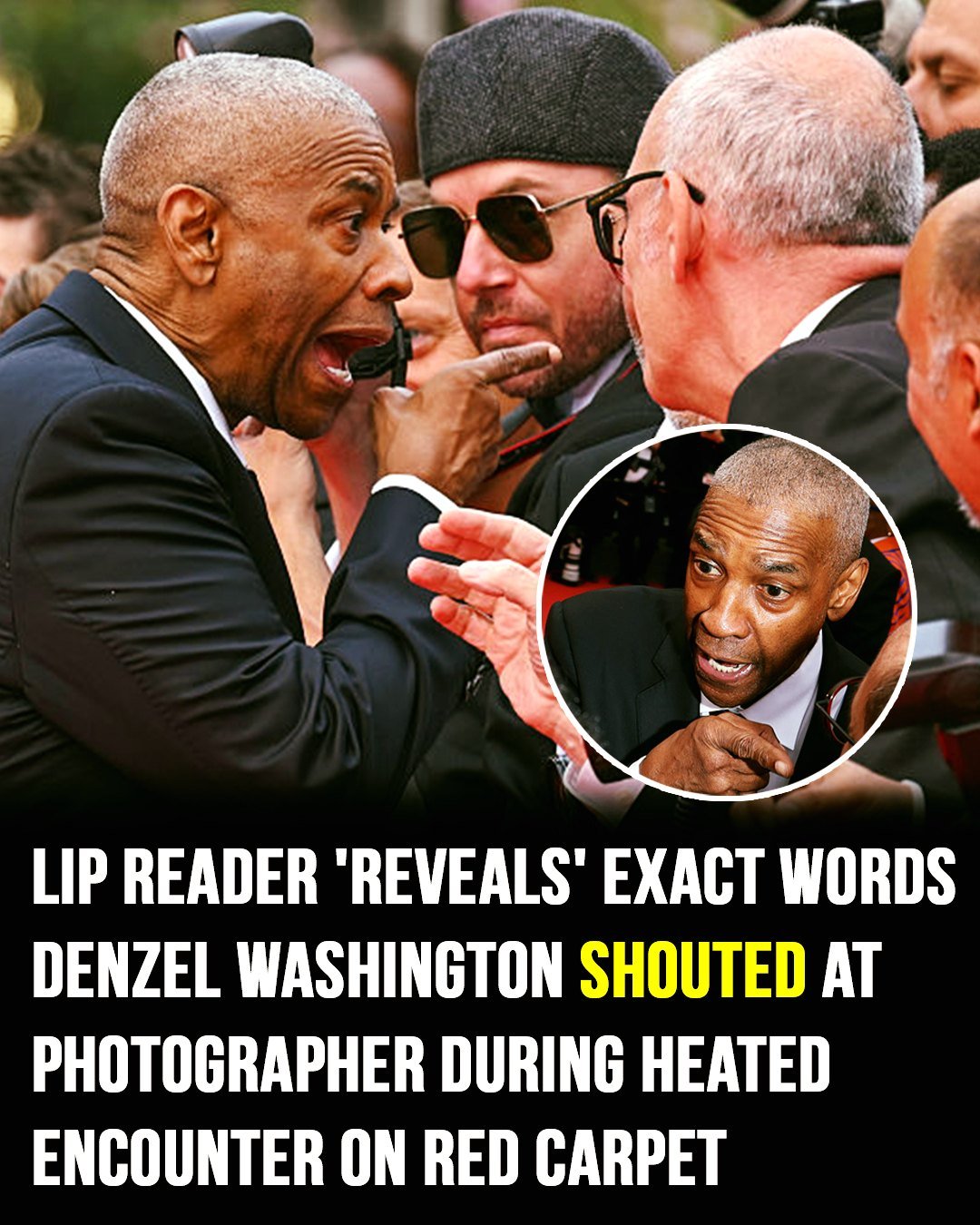 Denzel Washington snaps at Cannes – here’s what he said