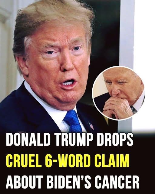Trump questions timing of Biden’s cancer with 6-word conspiracy theory