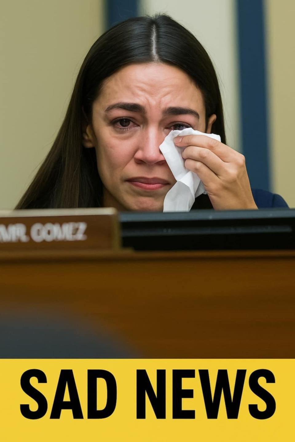 Heartbroken Alexandria Ocasio-Cortez Overcome with Emotions