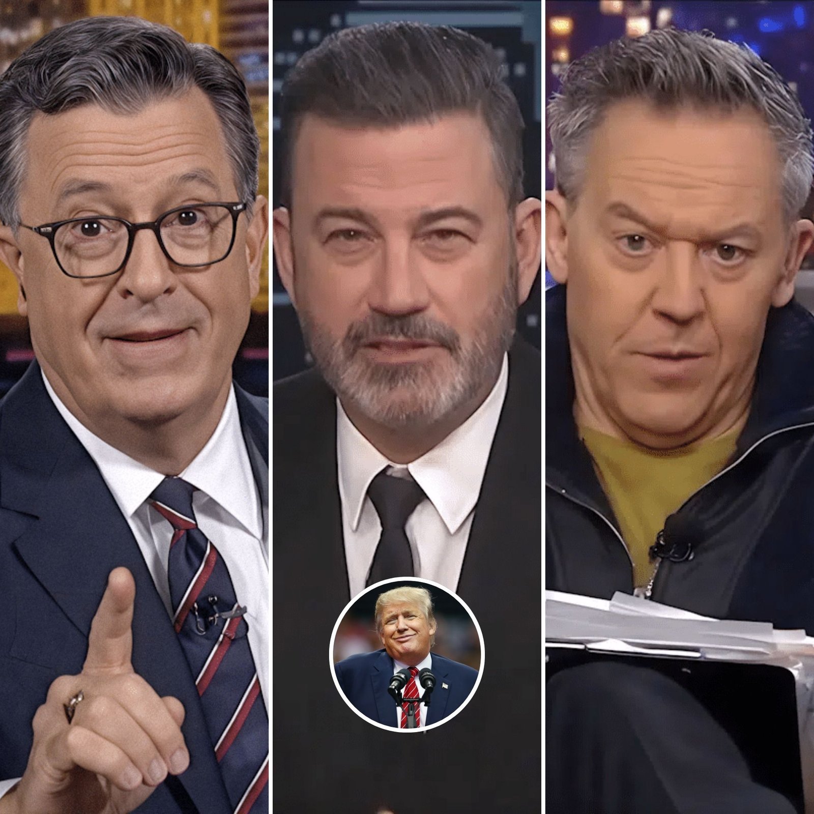 After Praising ‘Trump Outdoing Any President Tenfold,’ Gutfeld Finds Himself in a Fierce Yet Hilarious Feud with Jimmy Kimmel and Stephen Colbert. His Response Leaves Fox News Viewers Roaring with Applause, Regardless of Their True Feelings About the President After 100 Days.