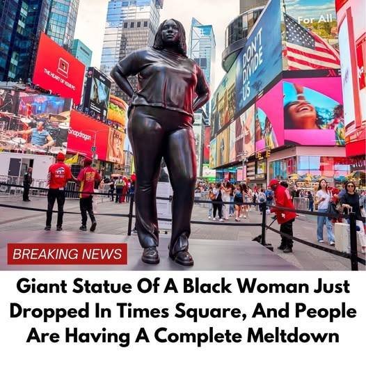Controversial 12-Foot Statue of a Black Woman Sparks Major Backlash in Times Square