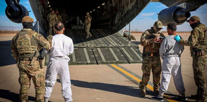 Pentagon spent at least  million on flights to Guantanamo, which currently holds 32 migrants