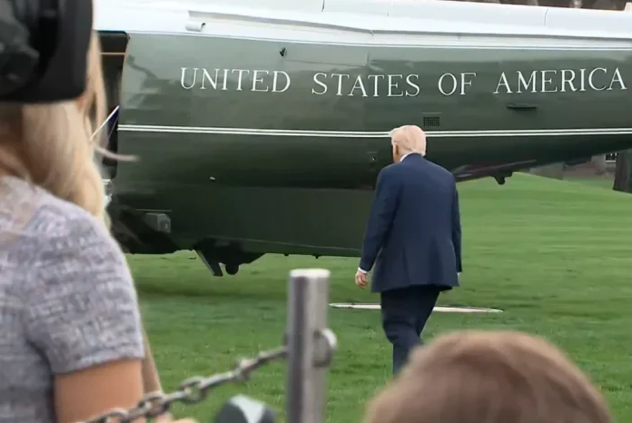Photo Of Trump Walking Toward Marine One Turns Heads After People Spot Small Detail