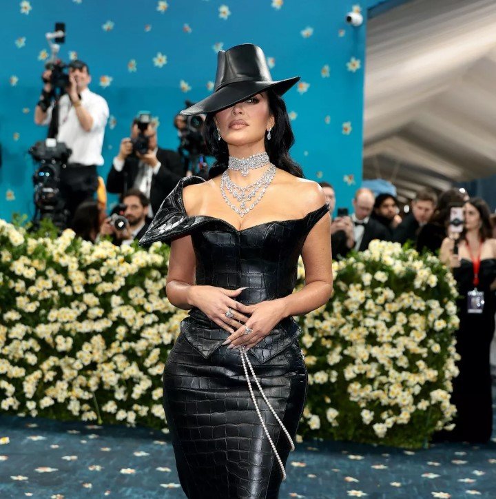 Kim Kardashian Stuns at Met Gala 2025 with Futuristic AI-Inspired Gown