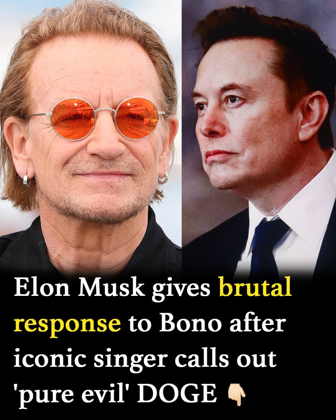 Elon Musk counters Bono’s DOGE cuts criticism with a pointed reply