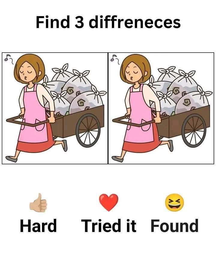 Test Your Eyes: 3 Differences Hide in This Garbage Cart Scene! (PHOTO&VIDEO)