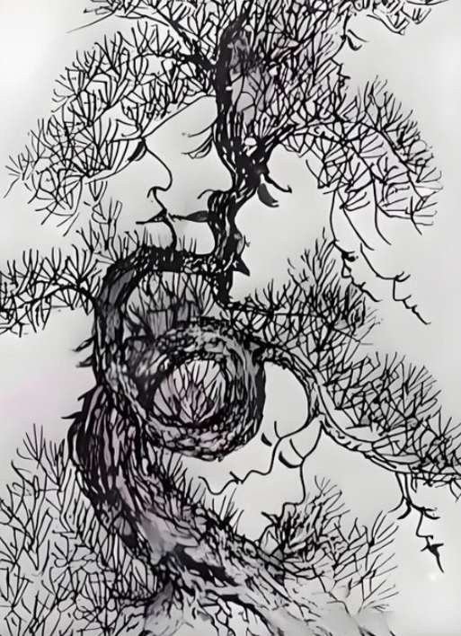 Find the hidden faces