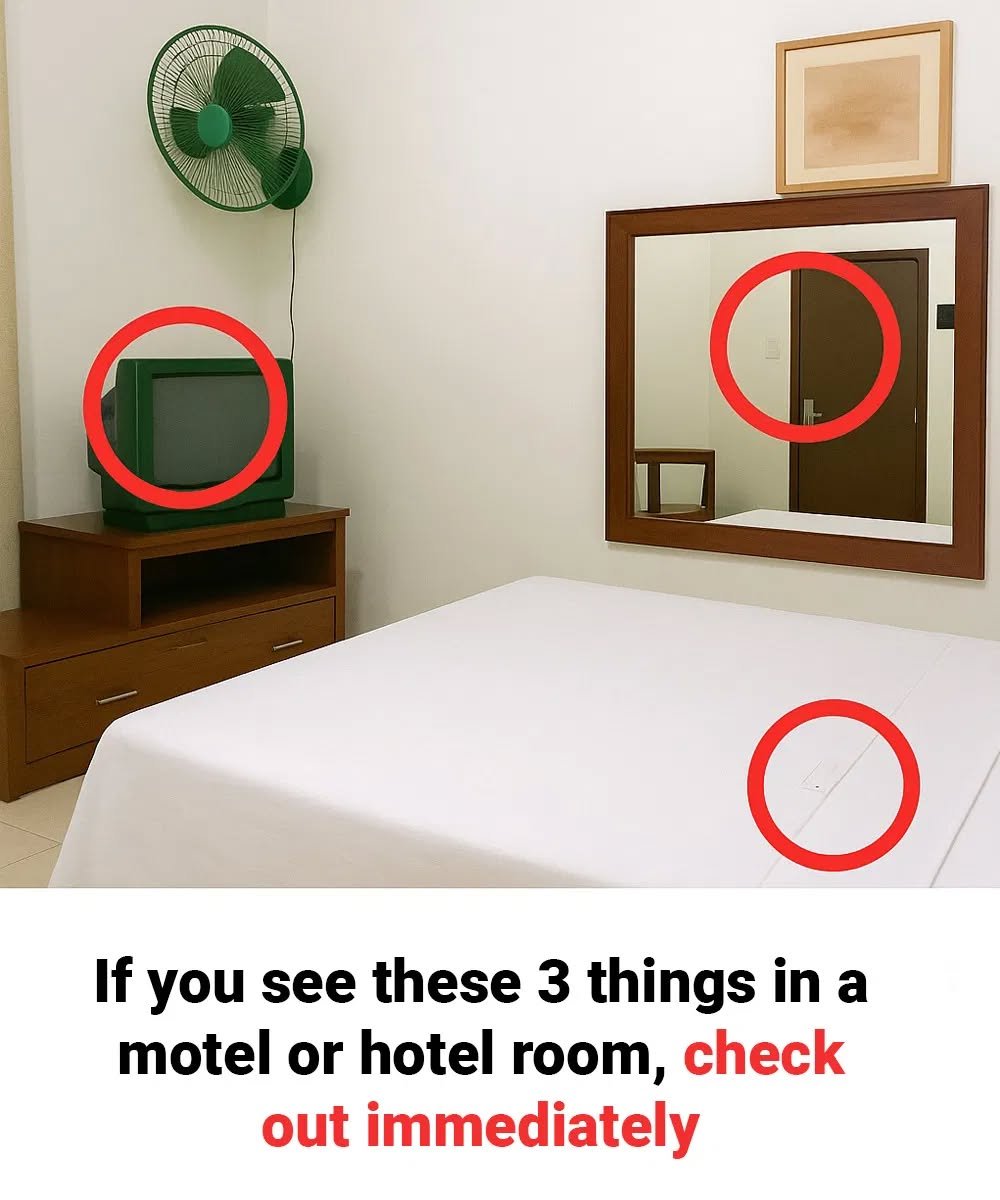 If you see these 3 things in a motel or hotel room, check out immediately