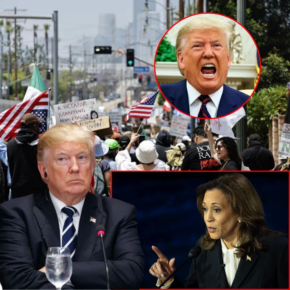Kamala Harris denounces Trump administrationās response to LA protests
