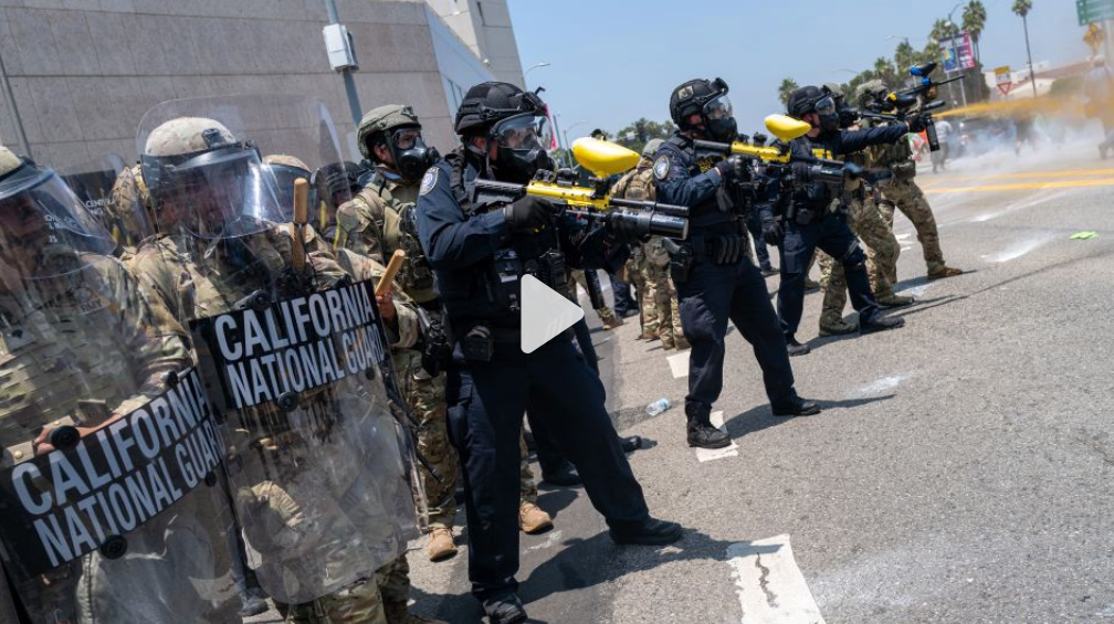 Trump seizes on Los Angeles protests in contentious use of military amid migrant crackdown