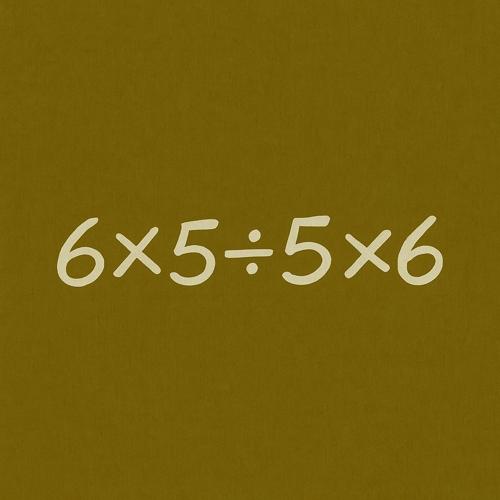 Explanation and Solution 6×5÷5×6